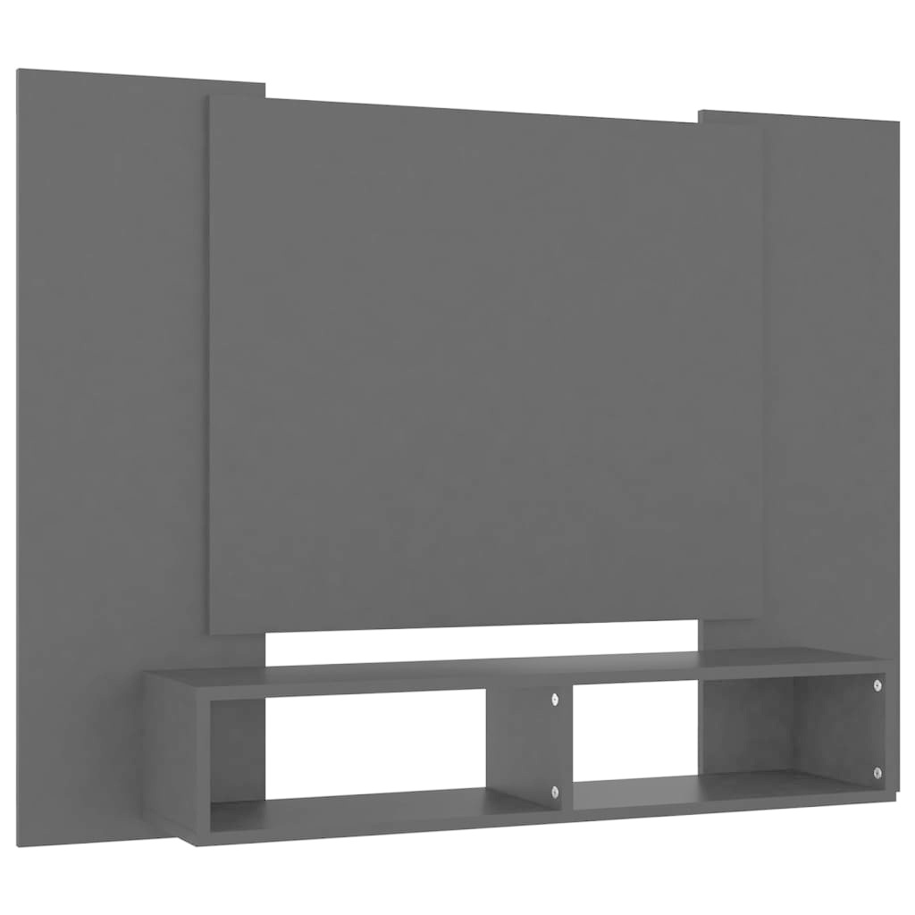 Tv-wandmeubel 120x23,5x90 cm spaanplaat zwart