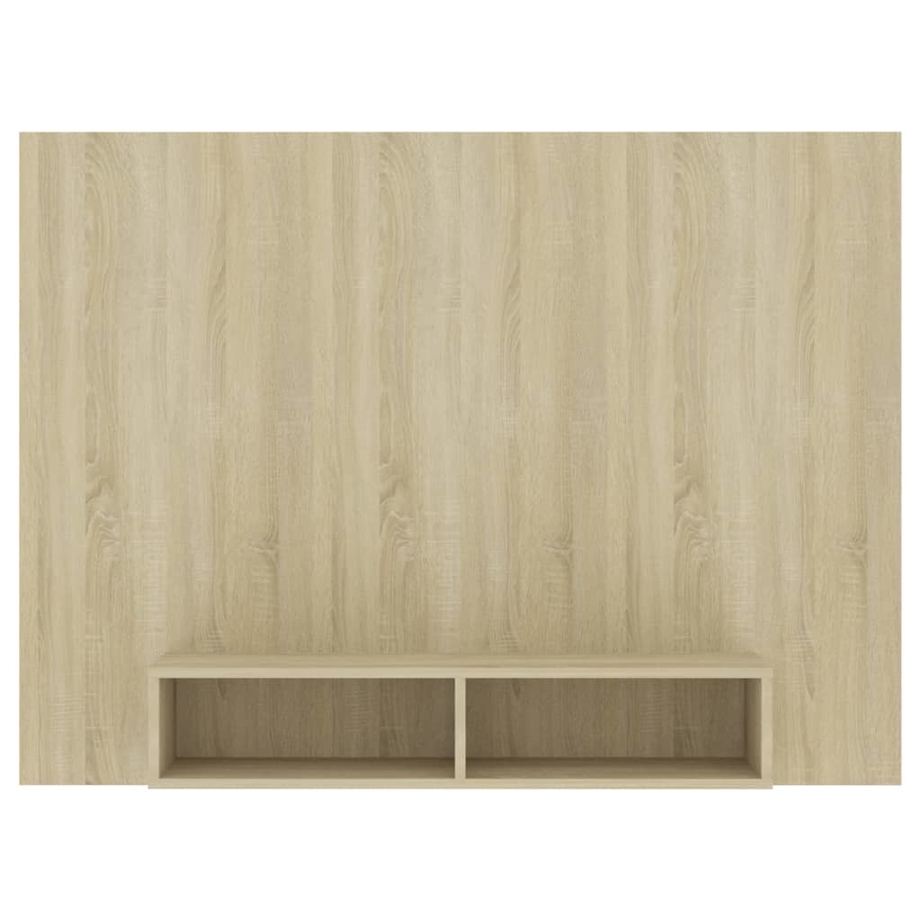 Tv-wandmeubel 135x23,5x90 cm spaanplaat sonoma eikenkleurig