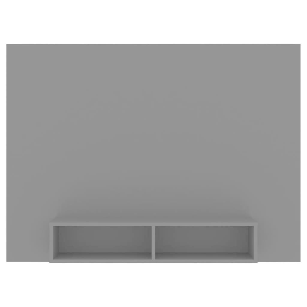 Tv-wandmeubel 135x23,5x90 cm spaanplaat grijs