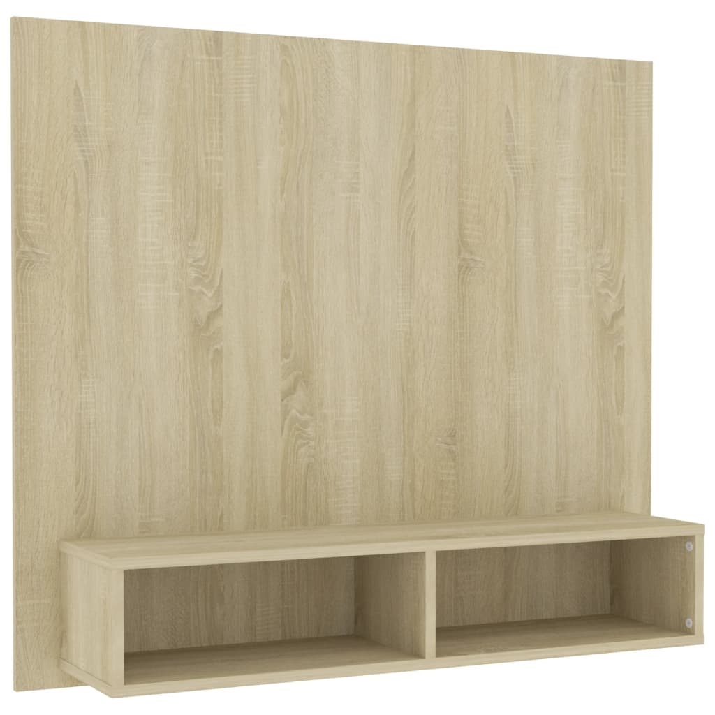 Tv-wandmeubel 102x23,5x90 cm spaanplaat sonoma eikenkleurig