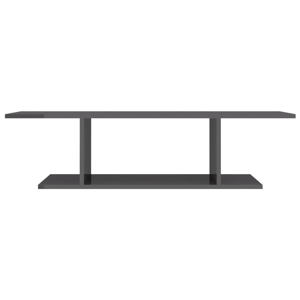 Tv-wandmeubel 103x30x26,5 cm hoogglans grijs