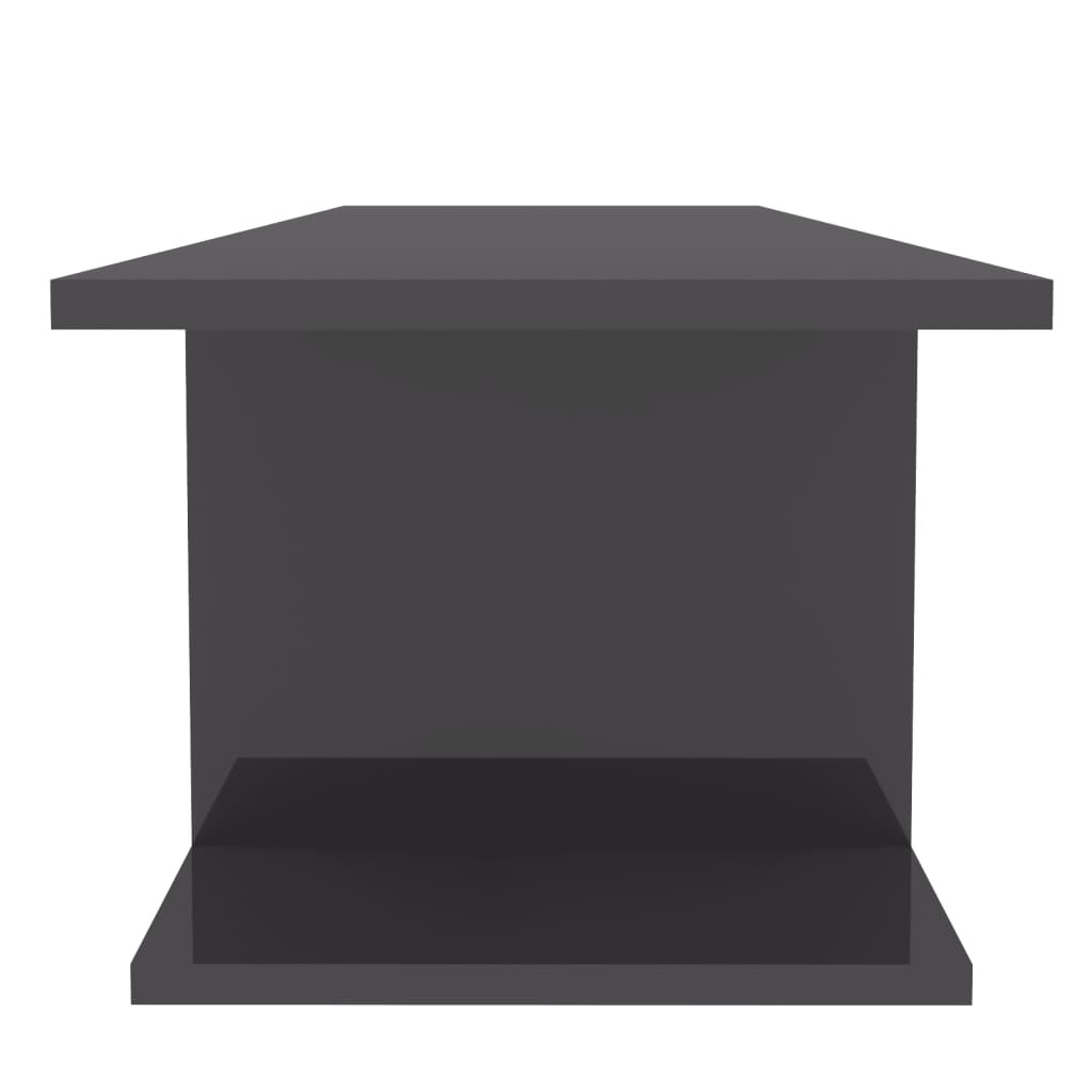Tv-wandmeubel 103x30x26,5 cm hoogglans grijs