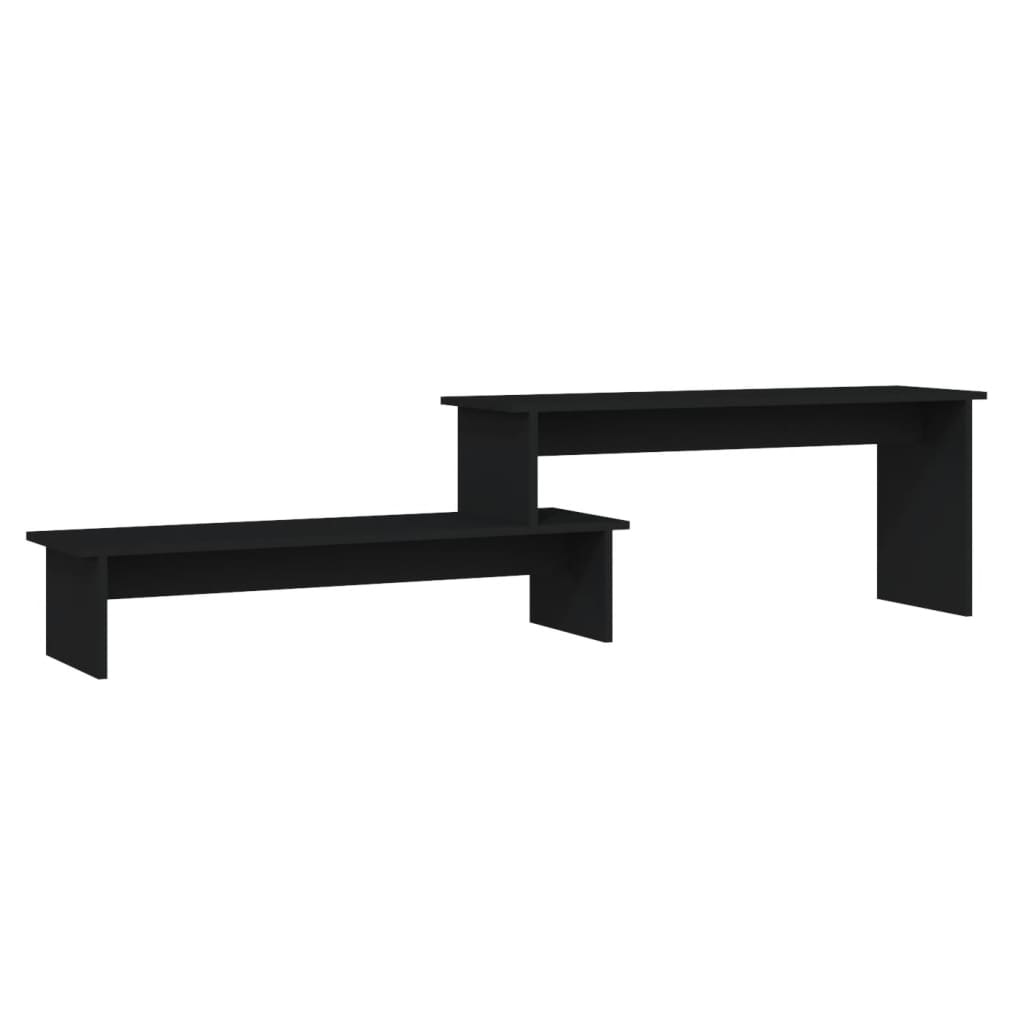 Tv-meubel 180x30x43 cm spaanplaat zwart