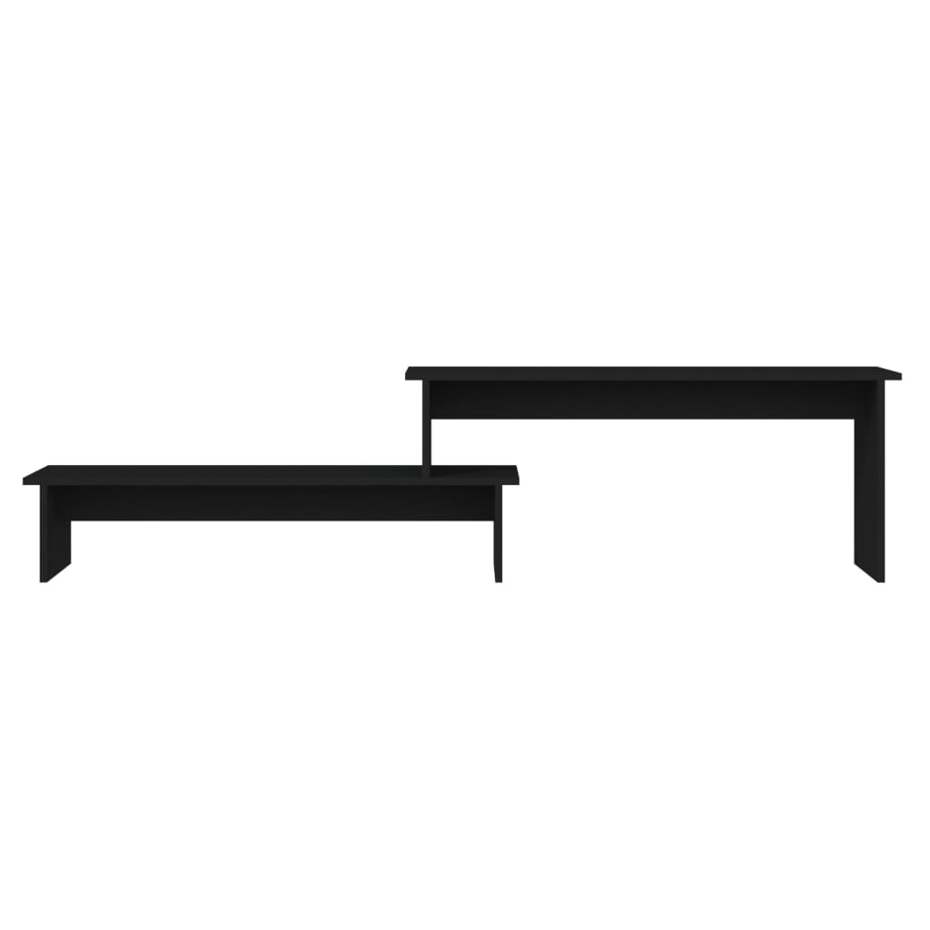Tv-meubel 180x30x43 cm spaanplaat zwart