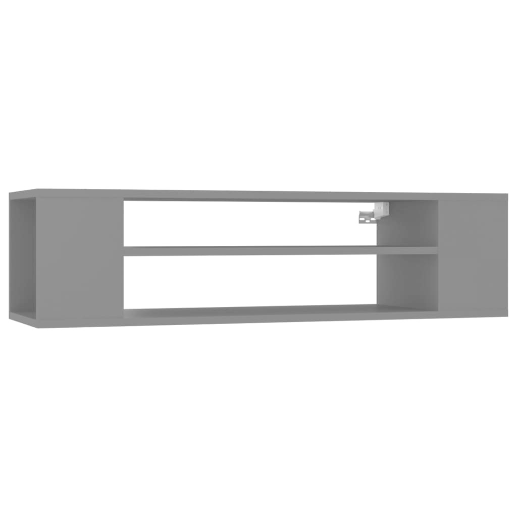 Tv-hangmeubel 100x30x26,5 cm spaanplaat grijs