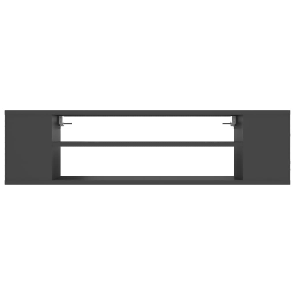 Tv-hangmeubel 100x30x26,5 cm spaanplaat grijs