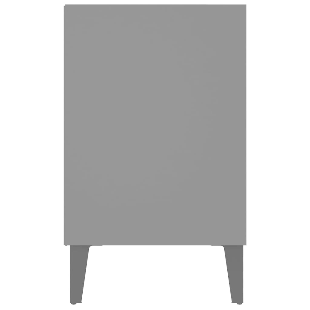 Tv-meubel met metalen poten 103,5x30x50 cm grijs