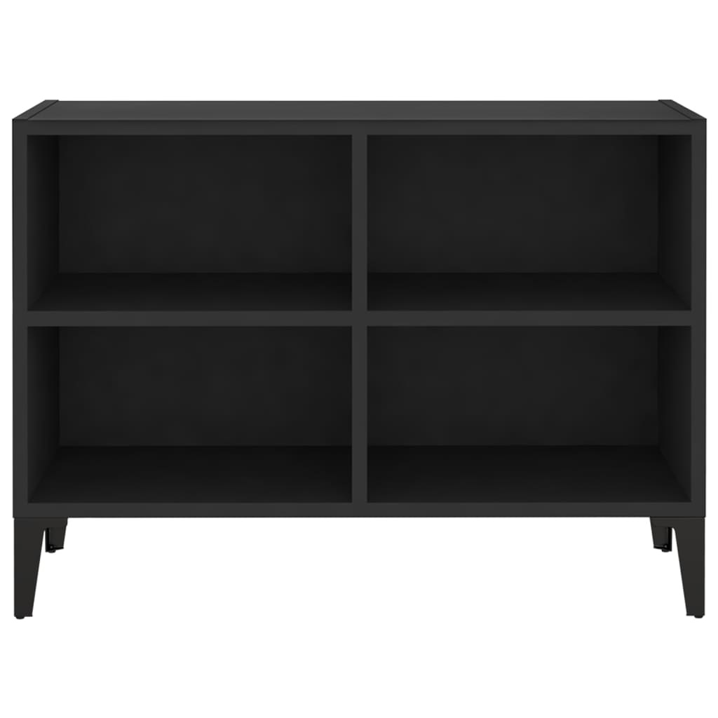Tv-meubel met metalen poten 69,5x30x50 cm zwart