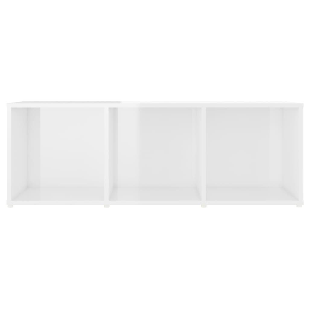 Tv-meubel 107x35x37 cm spaanplaat hoogglans wit