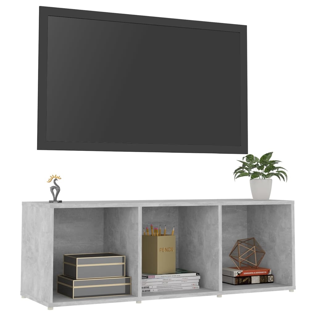 Tv-meubel 107x35x37 cm spaanplaat betongrijs