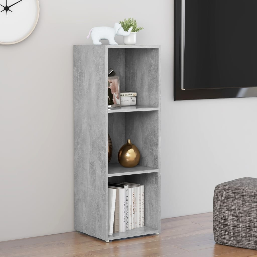 Tv-meubel 107x35x37 cm spaanplaat betongrijs