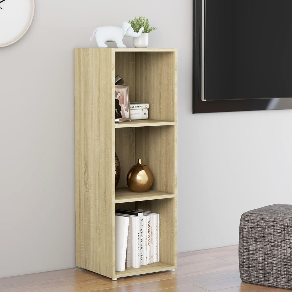 Tv-meubel 107x35x37 cm spaanplaat sonoma eikenkleurig