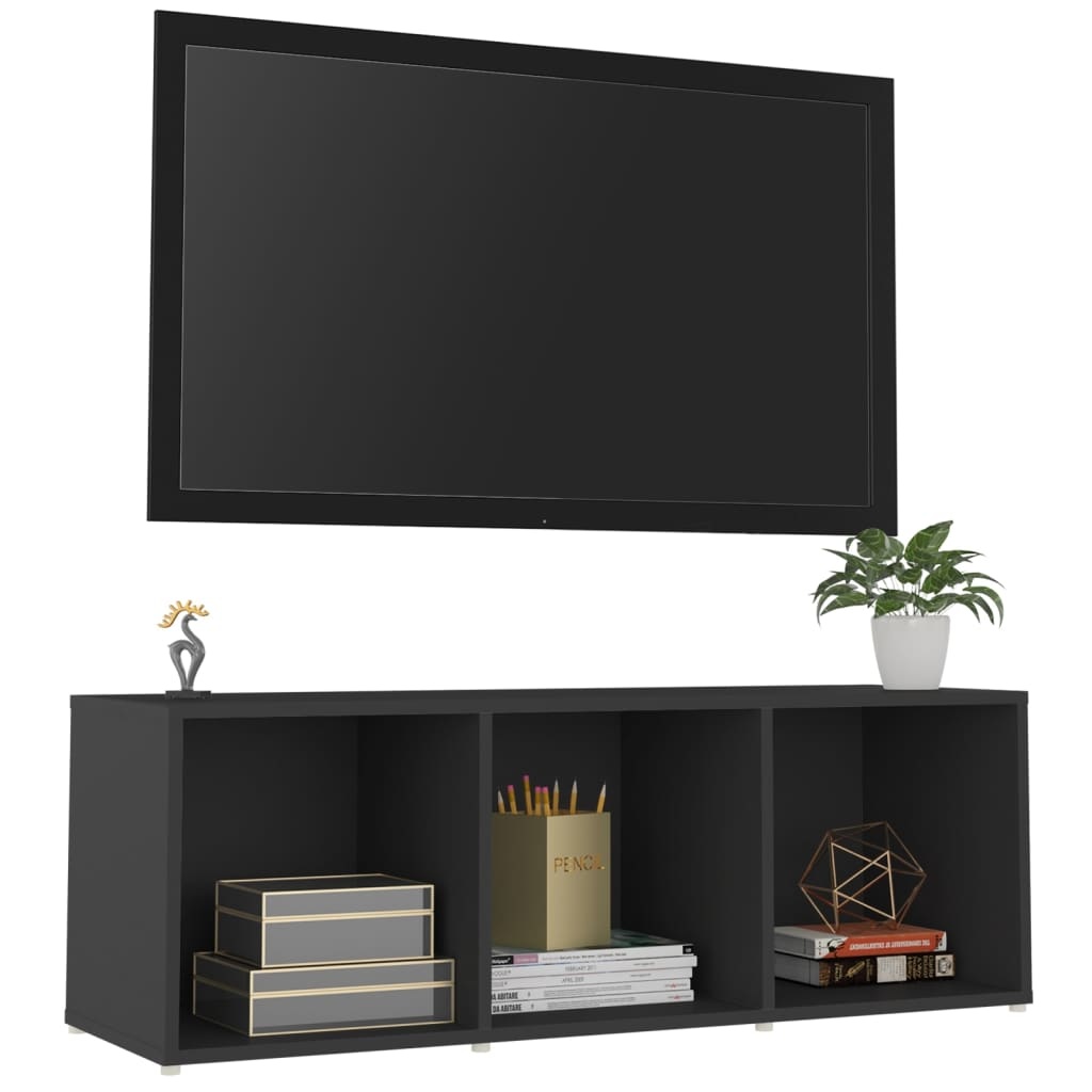 Tv-meubel 107x35x37 cm spaanplaat grijs