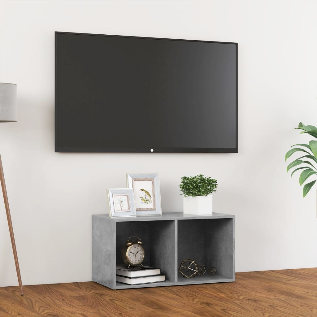 Tv-meubel 72x35x36,5 cm spaanplaat betongrijs
