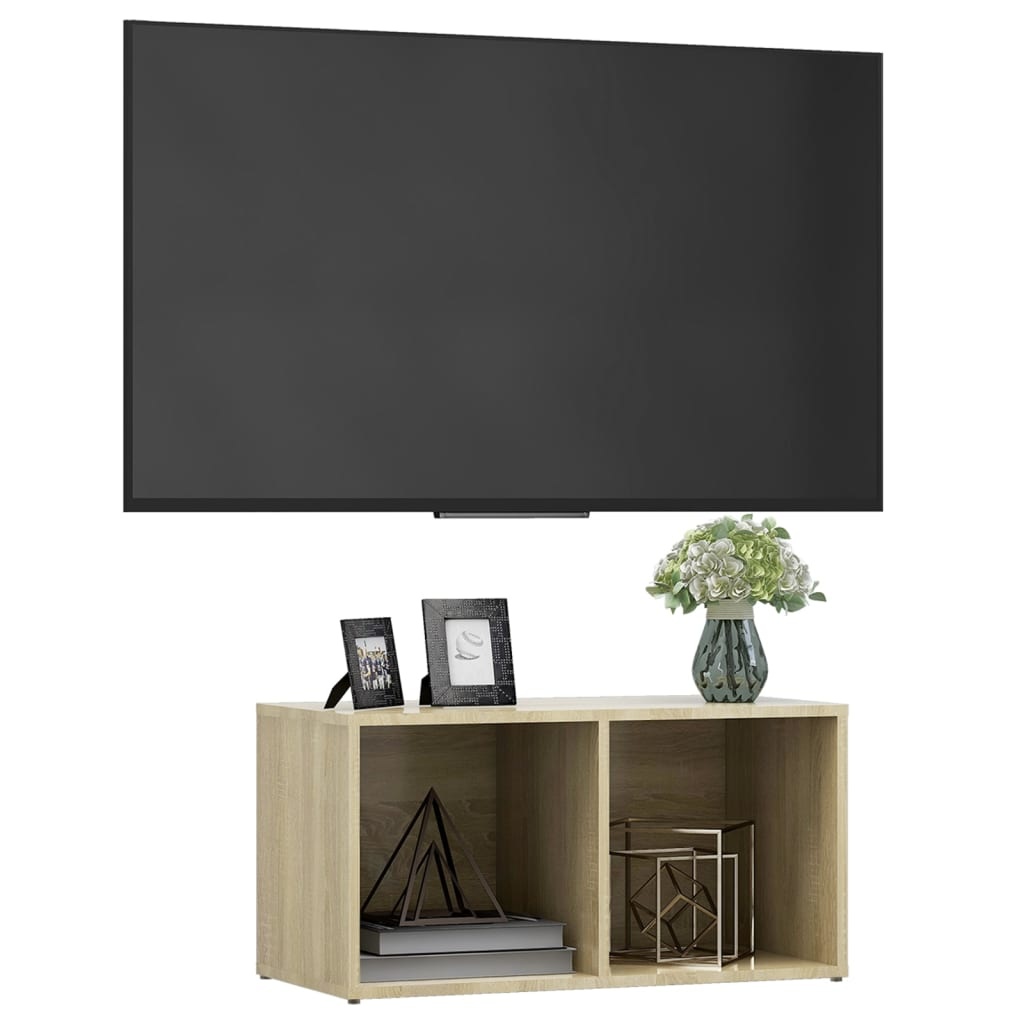 Tv-meubel 72x35x36,5 cm spaanplaat sonoma eikenkleurig