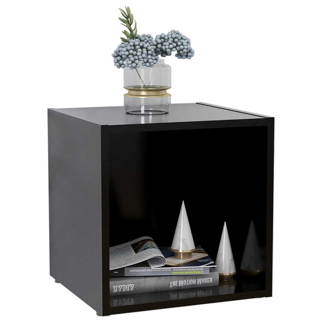 Tv-meubelen 2 st 37x35x37 cm spaanplaat zwart