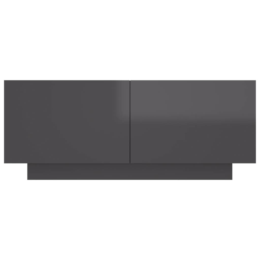 Tv-meubel 100x35x40 cm spaanplaat hoogglans grijs