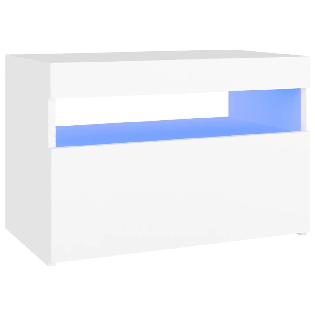 Tv-meubel met LED-verlichting 60x35x40 cm zwart