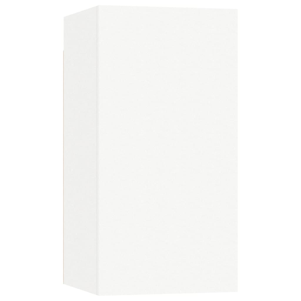 Tv-meubel 30,5x30x60 cm bewerkt hout wit
