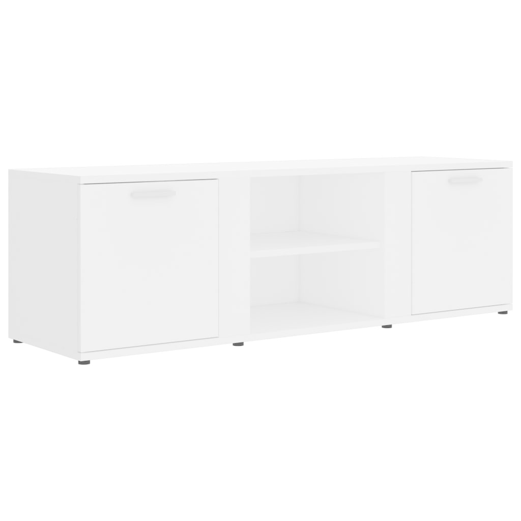 Tv-meubel 120x34x37 cm bewerkt hout wit
