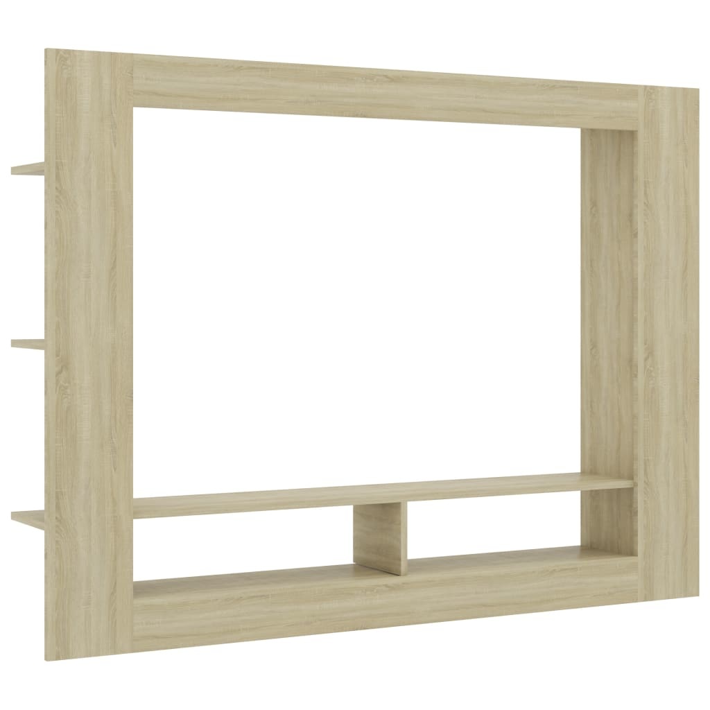 Tv-meubel 152x22x113 cm bewerkt hout sonoma eikenkleurig