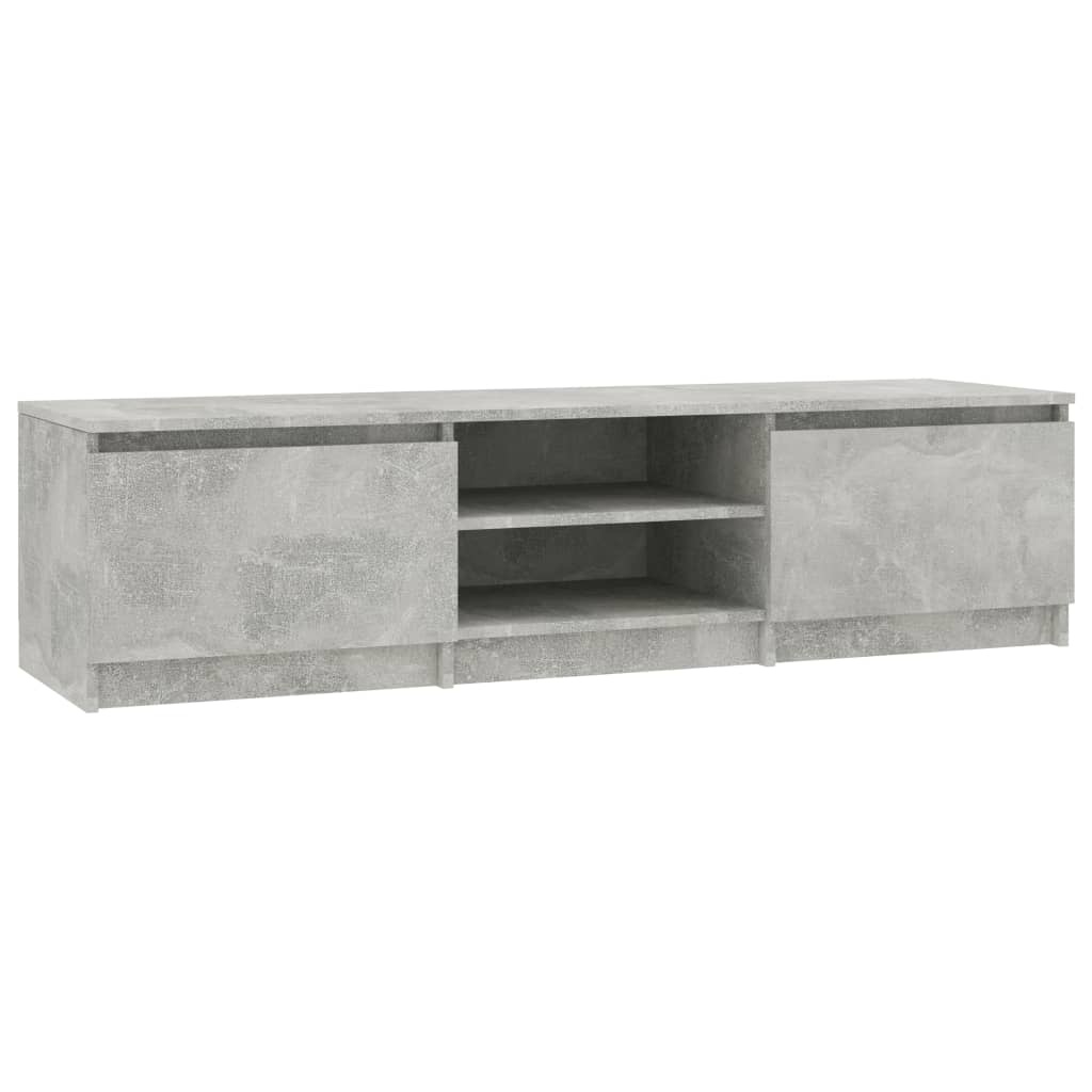 Tv-meubel 140x40x35,5 cm bewerkt hout betongrijs