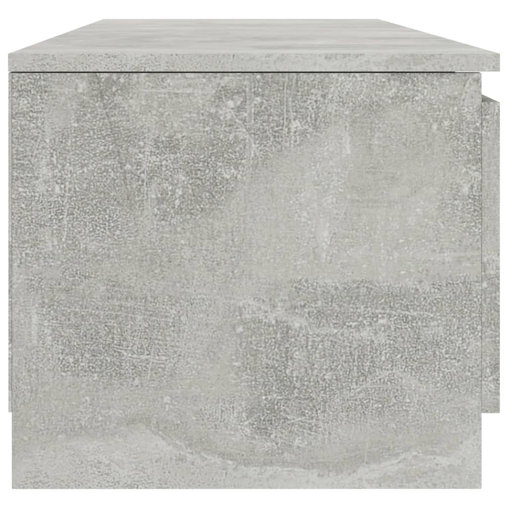 Tv-meubel 140x40x35,5 cm bewerkt hout betongrijs