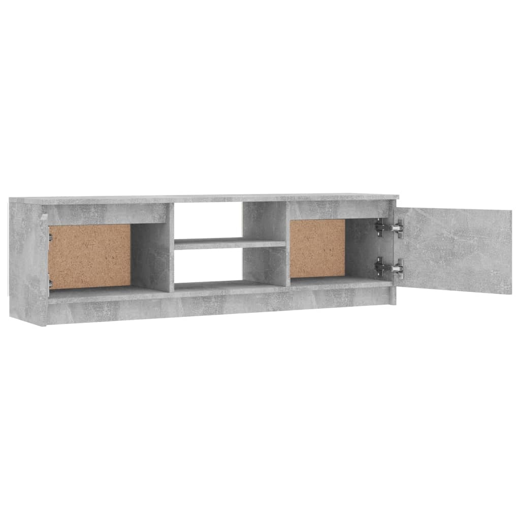 Tv-meubel 120x30x35,5 cm bewerkt hout betongrijs