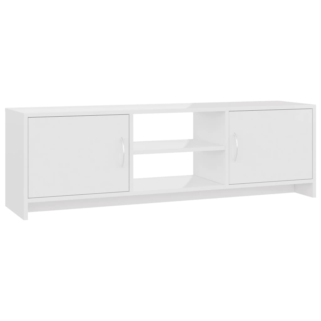 Tv-meubel 120x30x37,5 cm bewerkt hout hoogglans wit