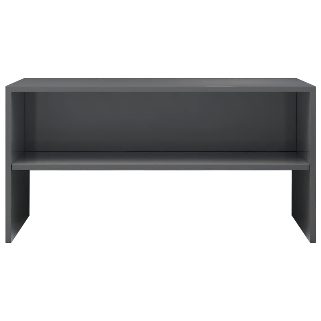 Tv-meubel 80x40x40 cm spaanplaat hoogglans grijs