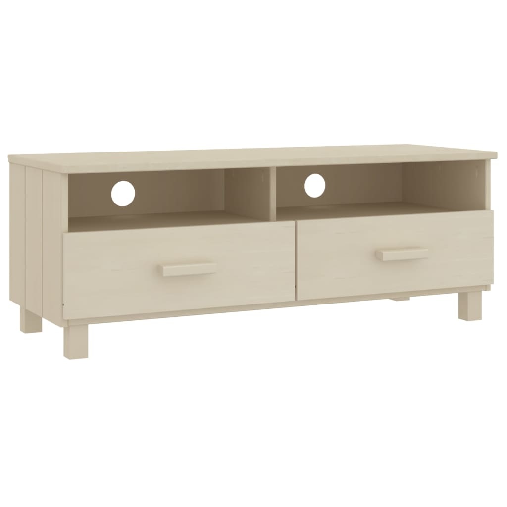 Tv-meubel HAMAR 106x40x40 cm massief grenenhout honingbruin
