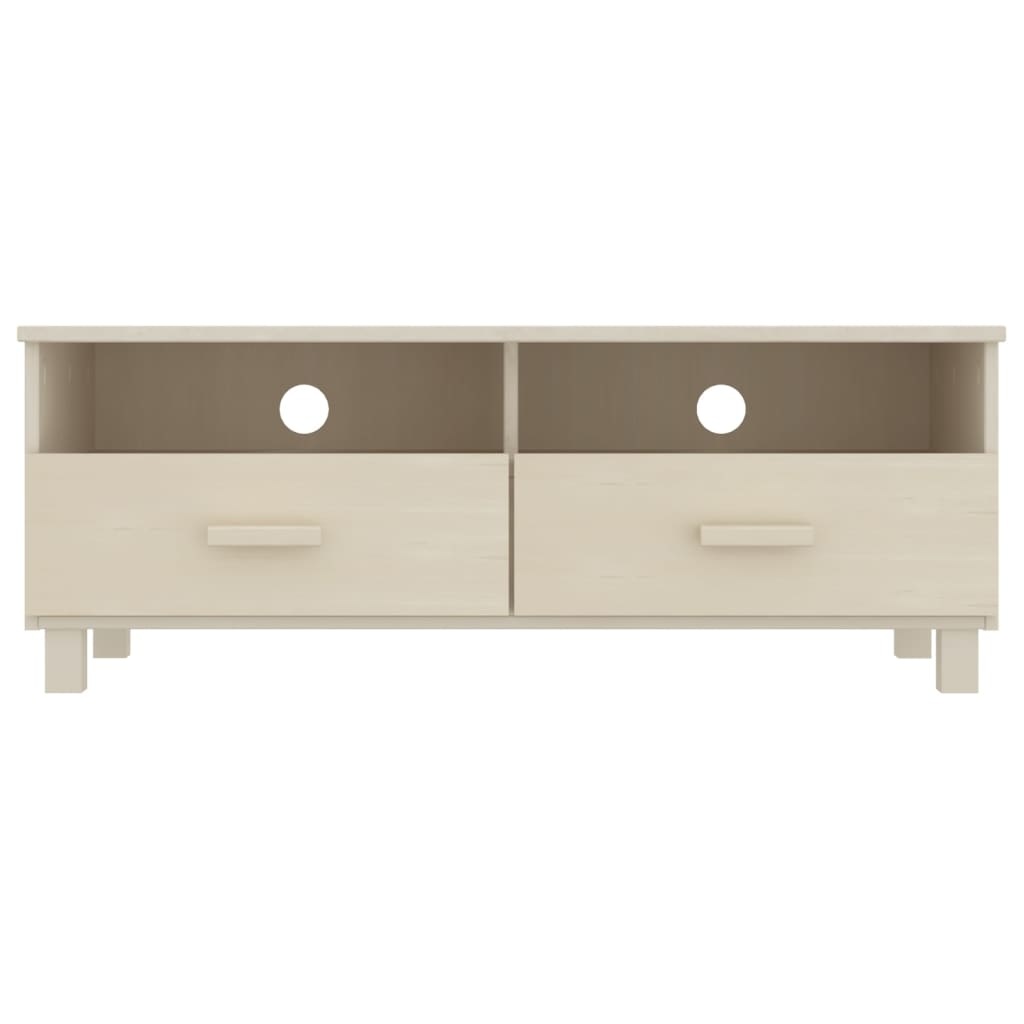 Tv-meubel HAMAR 106x40x40 cm massief grenenhout honingbruin