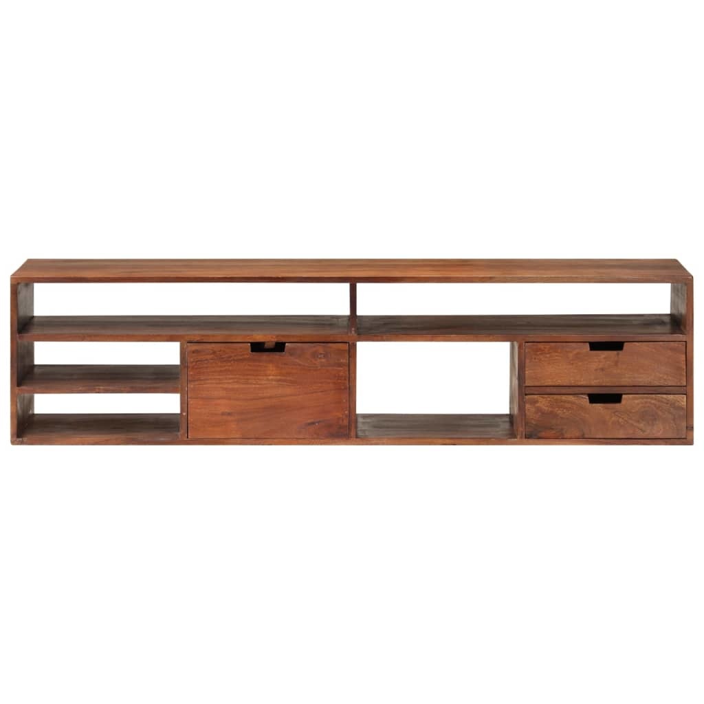 Tv-meubel 140x30x35 cm massief acaciahout