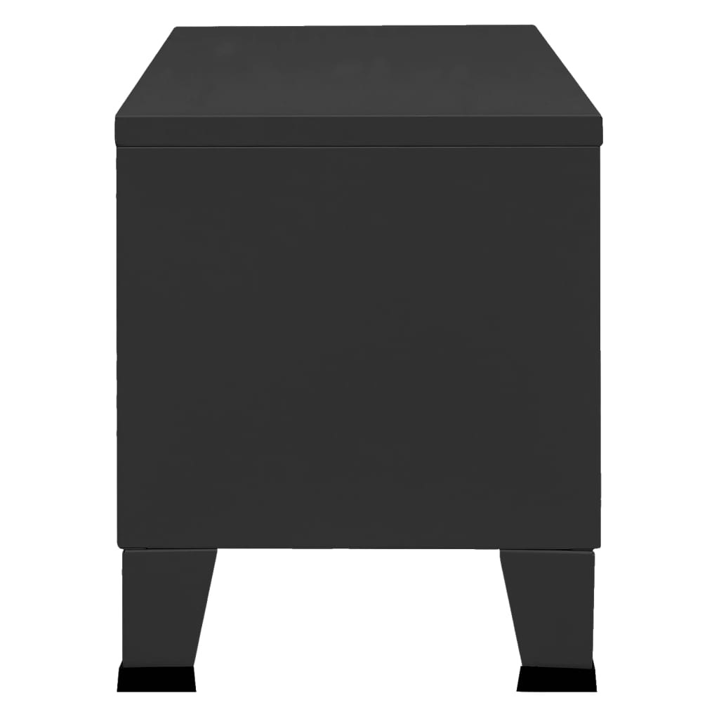 Tv-meubel industrieel 105x35x42 cm metaal zwart