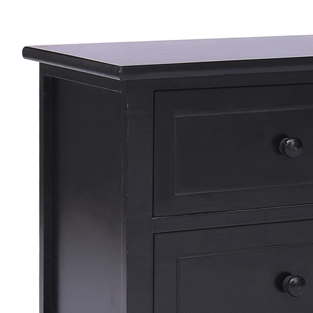 Tv-meubel 108x30x40 cm massief paulowniahout zwart