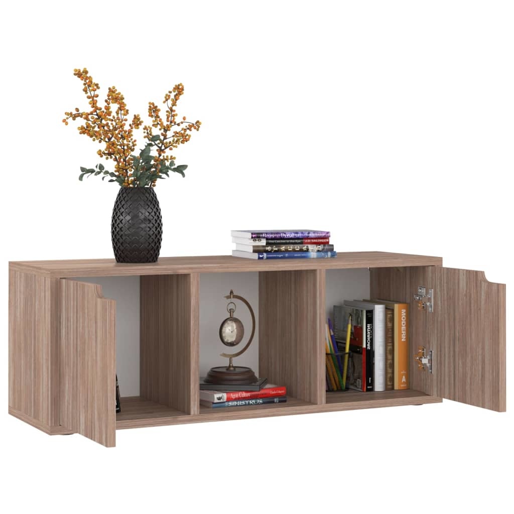 Tv-meubel 88,5x27,5x30,5 cm spaanplaat grijs sonoma eiken
