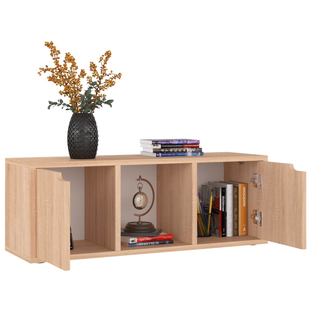 Tv-meubel 88,5x27,5x30,5 cm spaanplaat sonoma eikenkleurig