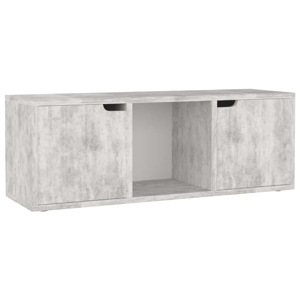 Tv-meubel 88,5x27,5x30,5 cm spaanplaat betongrijs
