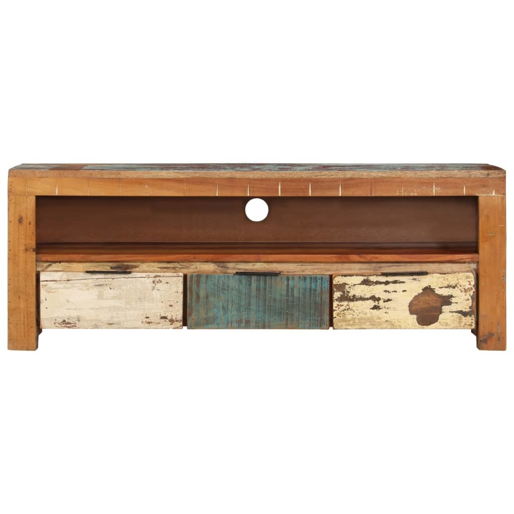 Tv-meubel 110x30x40 cm massief gerecycled hout