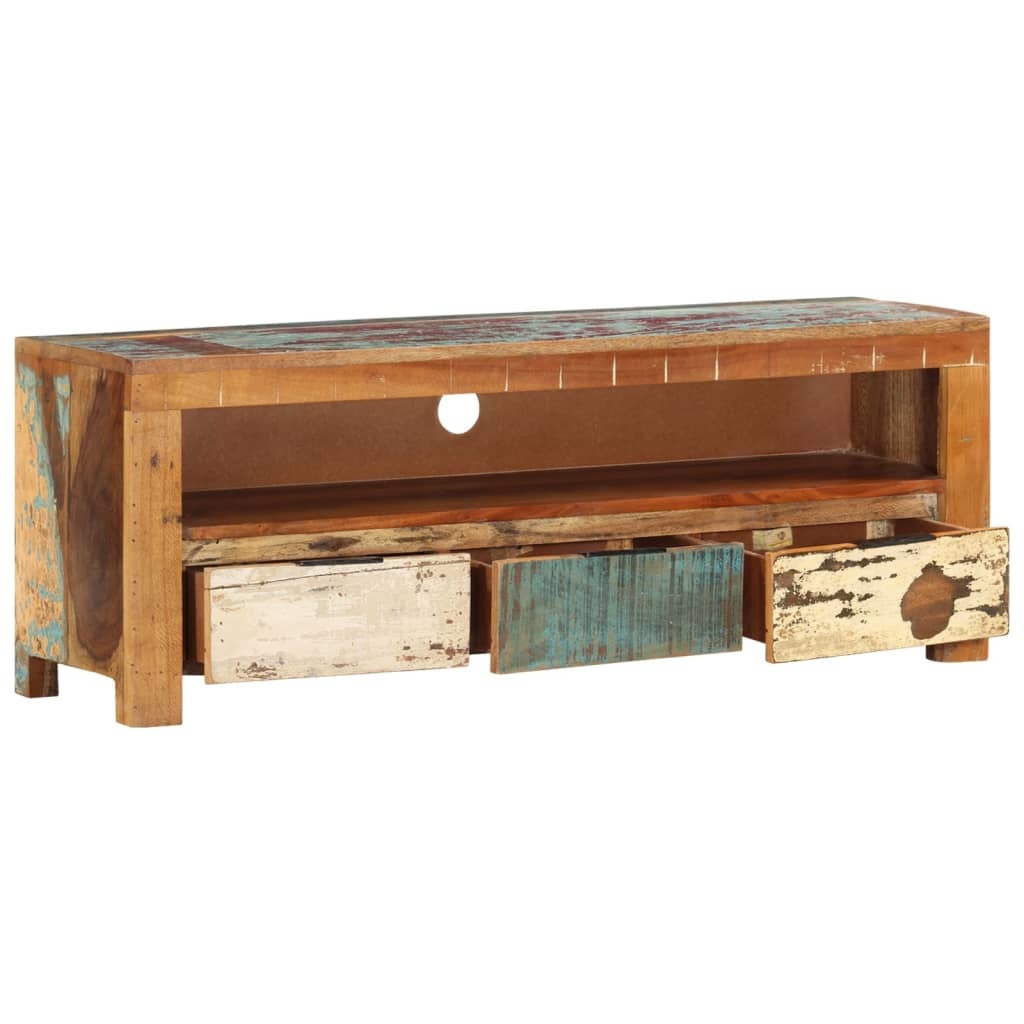 Tv-meubel 110x30x40 cm massief gerecycled hout