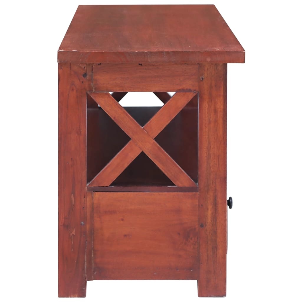 Tv-meubel 115x30x40 cm massief mahoniehout bruin