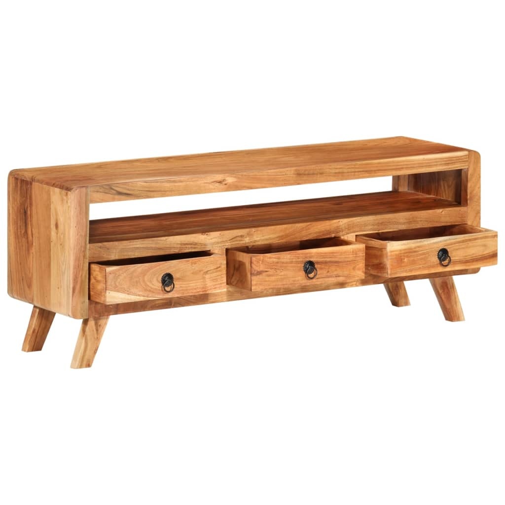 Tv-meubel 110x30x40 cm massief acaciahout