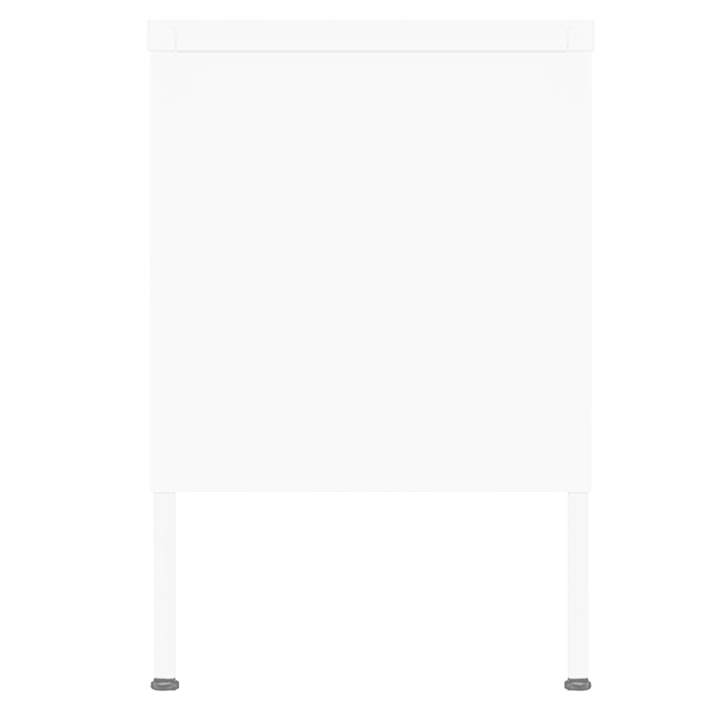 Tv-meubel 105x35x50 cm staal wit
