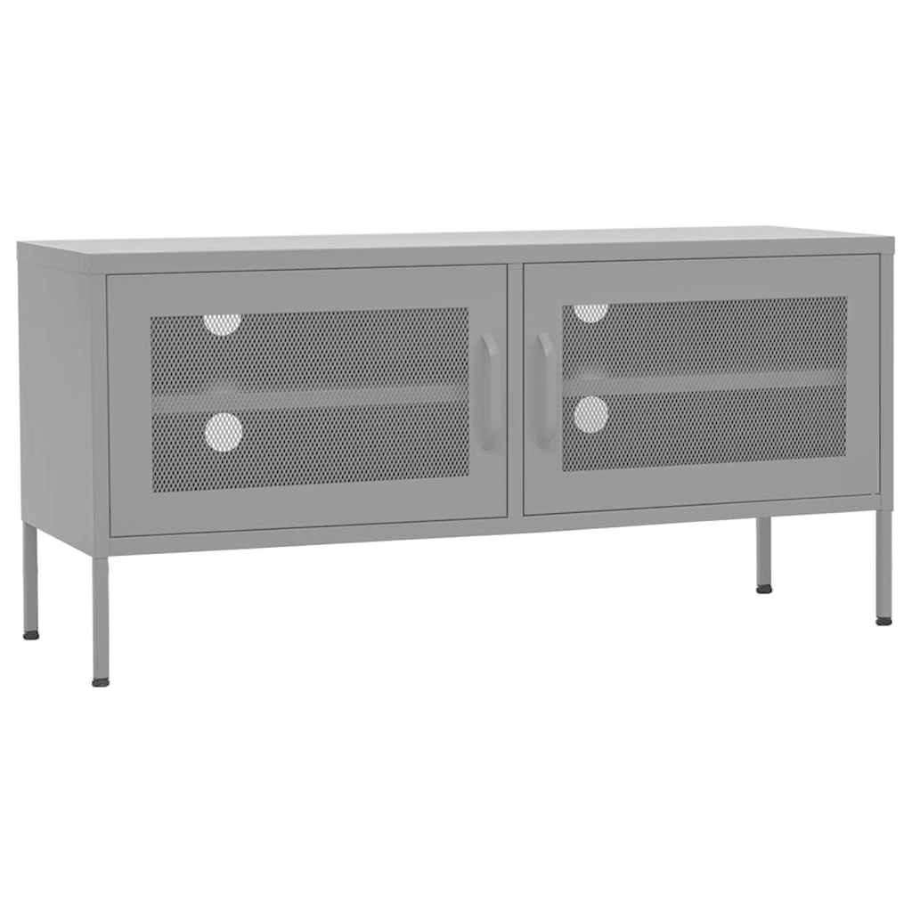 Tv-meubel 105x35x50 cm staal antracietkleurig