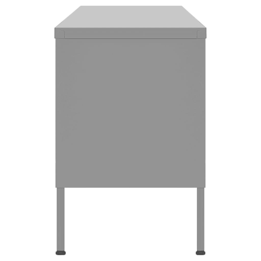 Tv-meubel 105x35x50 cm staal antracietkleurig