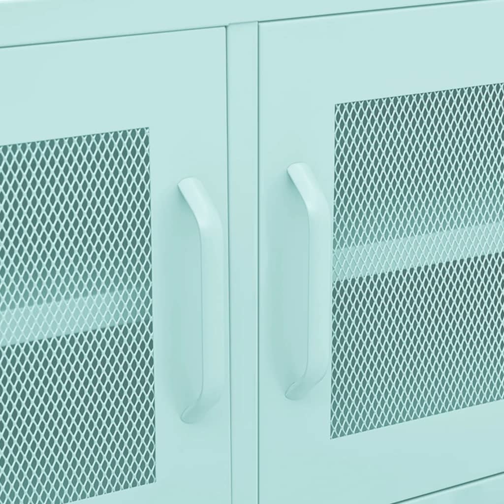 Tv-meubel 105x35x50 cm staal mintkleurig
