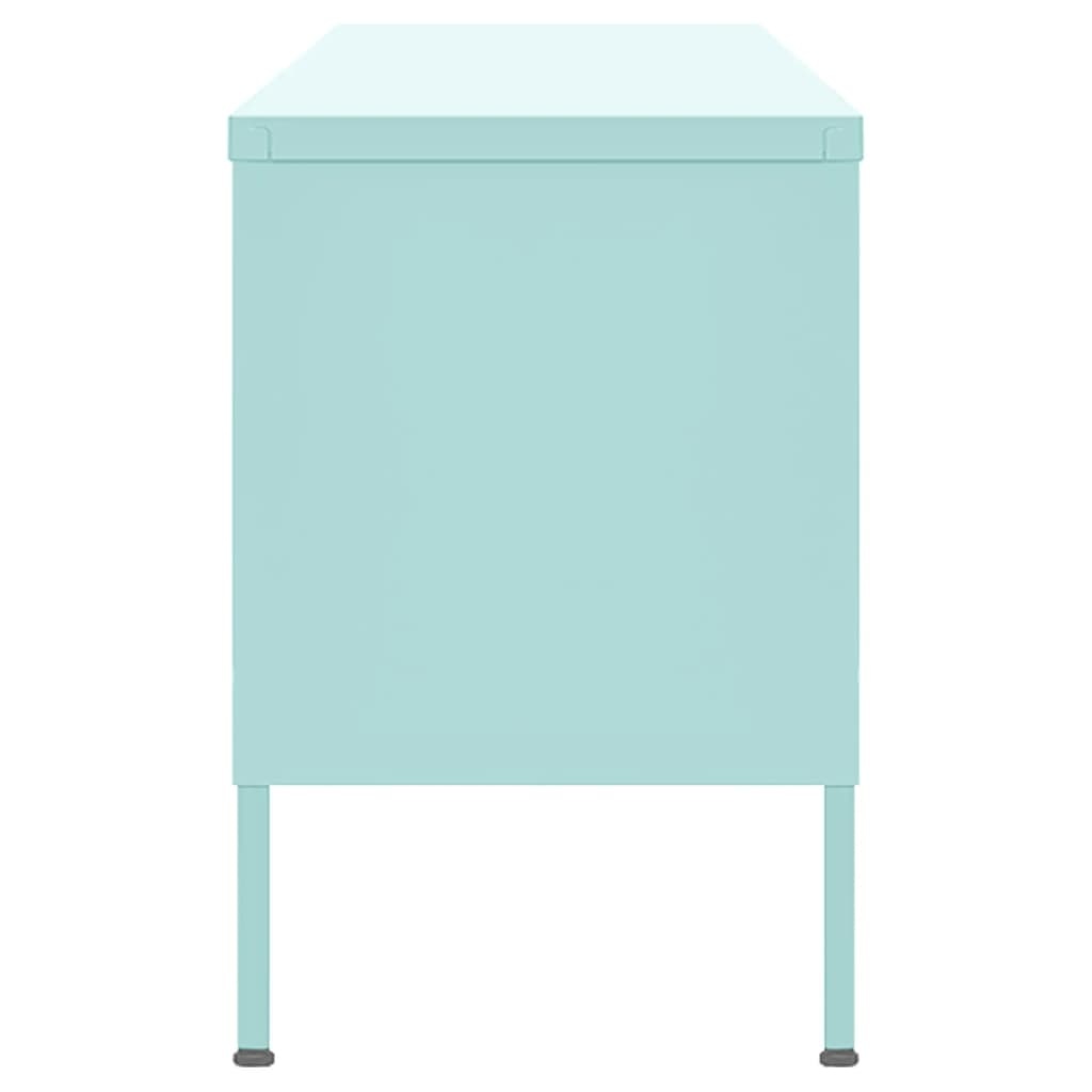 Tv-meubel 105x35x50 cm staal mintkleurig