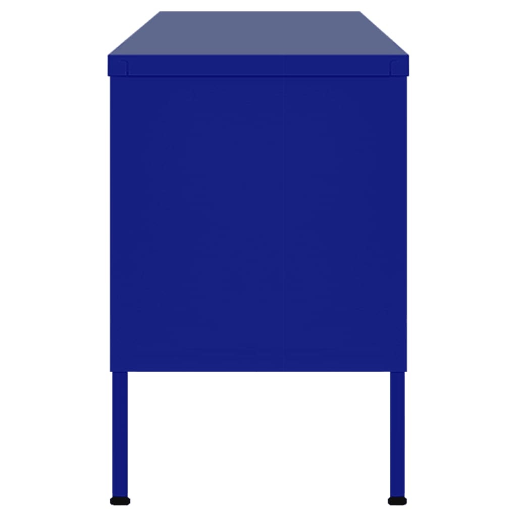 Tv-meubel 105x35x50 cm staal marineblauw