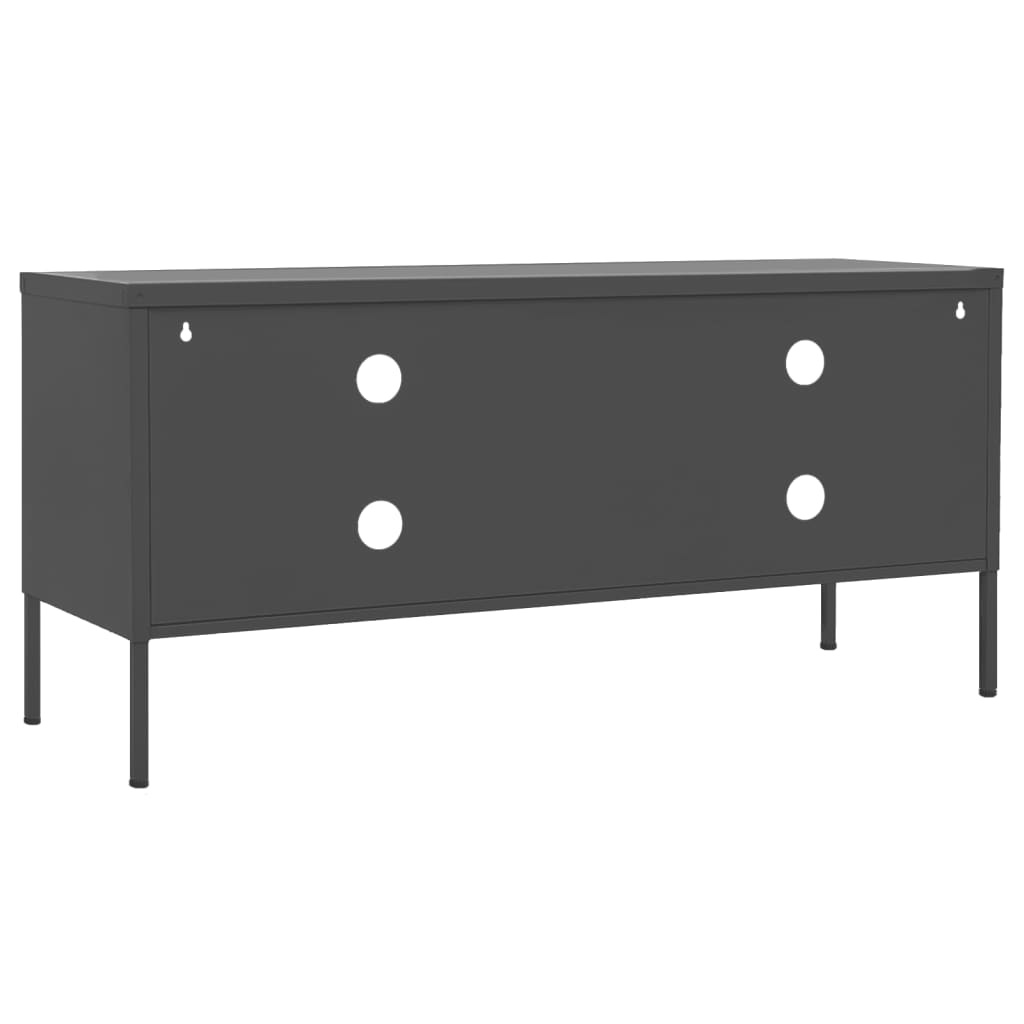 Tv-meubel 105x35x50 cm staal antracietkleurig
