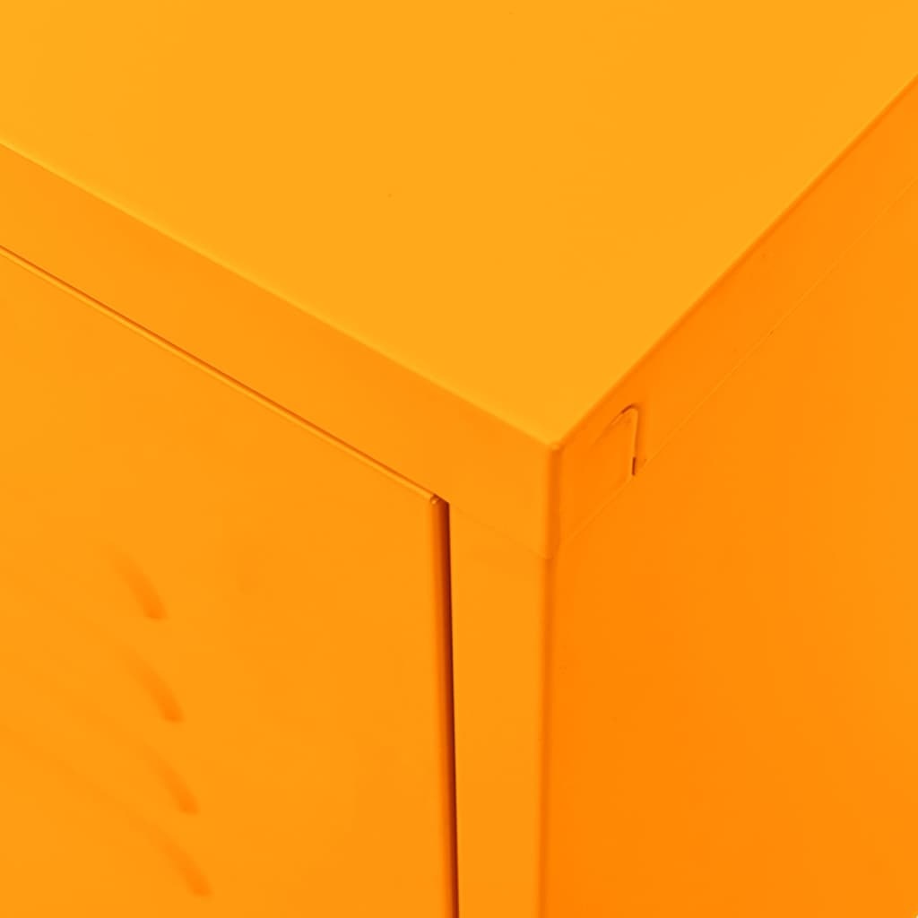 Tv-meubel 105x35x50 cm staal mosterdgeel